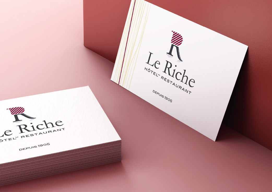 Création d'un logo et carte de visite pour un Hôtel-Restaurant du Gard.