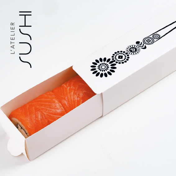 Création logo et packaging pour un traiteur de Sushi.